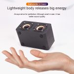 FT-4002 Holz-Wireless-Bluetooth-tragbare Retro-Subwoofer-Lautsprecher, unterstützt TF-Karte und USB-MP3-Wiedergabe, Black Wood Grain, Yellow Wood Grain, Red Wood Grain – Bild 12