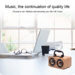 FT-4002 Holz-Wireless-Bluetooth-tragbare Retro-Subwoofer-Lautsprecher, unterstützt TF-Karte und USB-MP3-Wiedergabe, Black Wood Grain, Yellow Wood Grain, Red Wood Grain – Bild 14