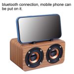 FT-4002 Holz-Wireless-Bluetooth-tragbare Retro-Subwoofer-Lautsprecher, unterstützt TF-Karte und USB-MP3-Wiedergabe, Black Wood Grain, Yellow Wood Grain, Red Wood Grain – Bild 6