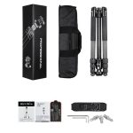 BEXIN W324C M44 Kohlefaser-Stativ, stabile Aufnahmekamera für Video-Point-DSLR-Kamera – Bild 8