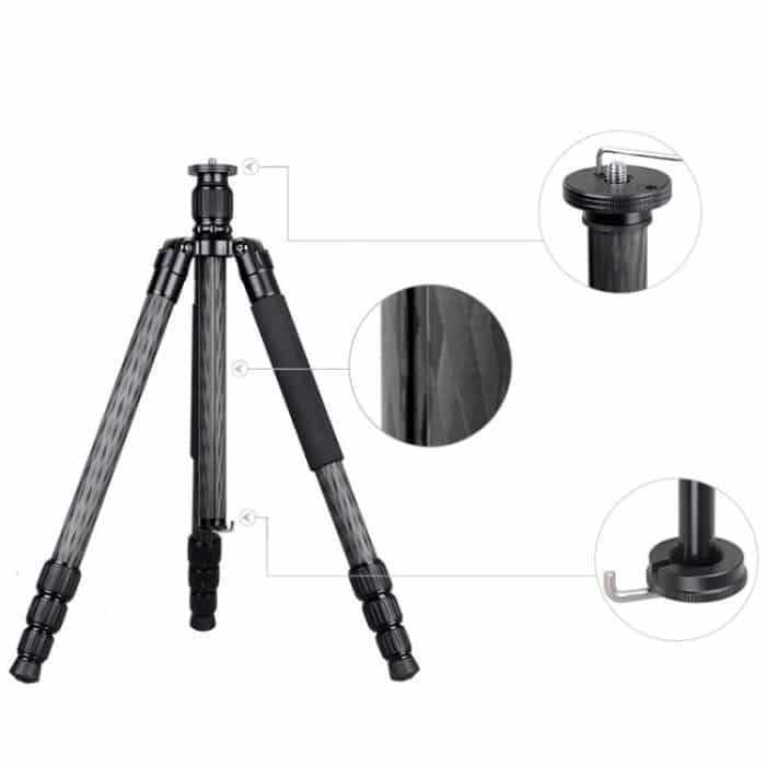 BEXIN W284C H36 Professionelles Fotostativ aus Kohlefaser für DSLR-Kameras – Bild 3