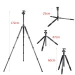 BEXIN W284C H36 Professionelles Fotostativ aus Kohlefaser für DSLR-Kameras – Bild 5
