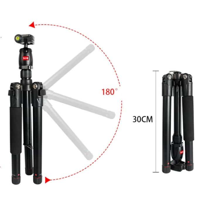BEXIN MS12 Tragbare leichte Kamera Kugelkopfstative stehen für digitale SLR DSLR-Kamera – Bild 3