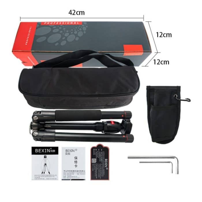 BEXIN MS12 Tragbare leichte Kamera Kugelkopfstative stehen für digitale SLR DSLR-Kamera – Bild 6