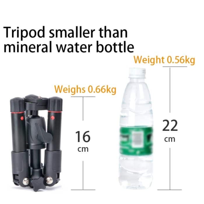 BEXIN MS03 Tragbare Aluminium-Mini-Reisestative für DSLR-Kamera Smart Mobile Phone – Bild 6