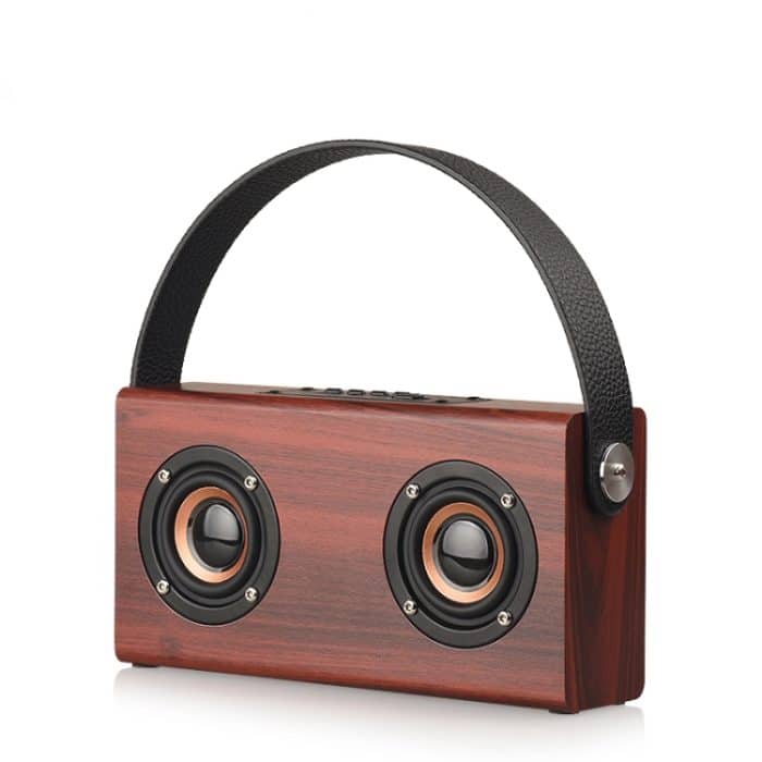 D10 Bluetooth 4.2 Tragbarer Bluetooth-Handlautsprecher aus Holz, D10(Red Wood Texture), D10(Bamboo Texture) – Bild 1