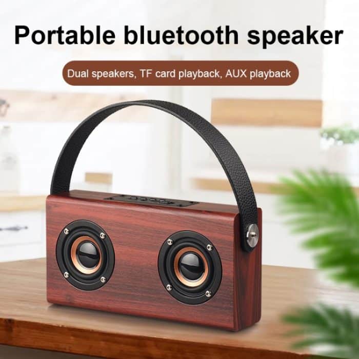 D10 Bluetooth 4.2 Tragbarer Bluetooth-Handlautsprecher aus Holz, D10(Red Wood Texture), D10(Bamboo Texture) – Bild 11