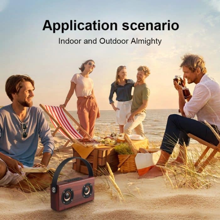 D10 Bluetooth 4.2 Tragbarer Bluetooth-Handlautsprecher aus Holz, D10(Red Wood Texture), D10(Bamboo Texture) – Bild 12