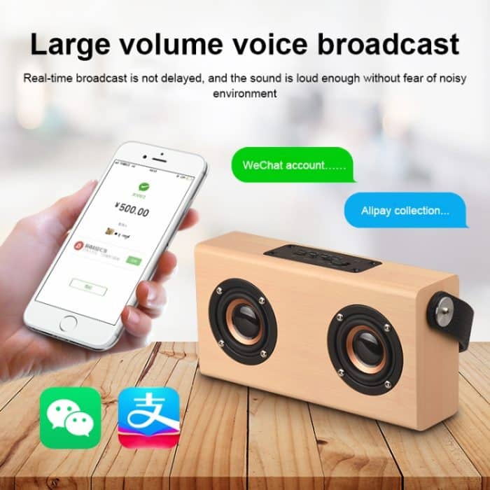 D10 Bluetooth 4.2 Tragbarer Bluetooth-Handlautsprecher aus Holz, D10(Red Wood Texture), D10(Bamboo Texture) – Bild 6