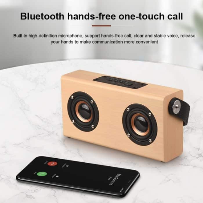 D10 Bluetooth 4.2 Tragbarer Bluetooth-Handlautsprecher aus Holz, D10(Red Wood Texture), D10(Bamboo Texture) – Bild 8