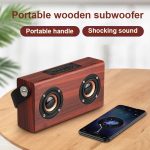 D10 Bluetooth 4.2 Tragbarer Bluetooth-Handlautsprecher aus Holz, D10(Red Wood Texture), D10(Bamboo Texture) – Bild 9