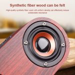Q8 Bluetooth 4.2 Klassischer Bluetooth-Lautsprecher mit Doppelhörnern aus Holz, Q8(Red Wood Texture), Q8(Walnut Texture) – Bild 3
