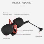 YELANGU MIC11 SLR-Kamera Mobiltelefon Zweiwege-Aufnahmemikrofon – Bild 17