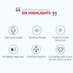 YELANGU MIC11 SLR-Kamera Mobiltelefon Zweiwege-Aufnahmemikrofon – Bild 6