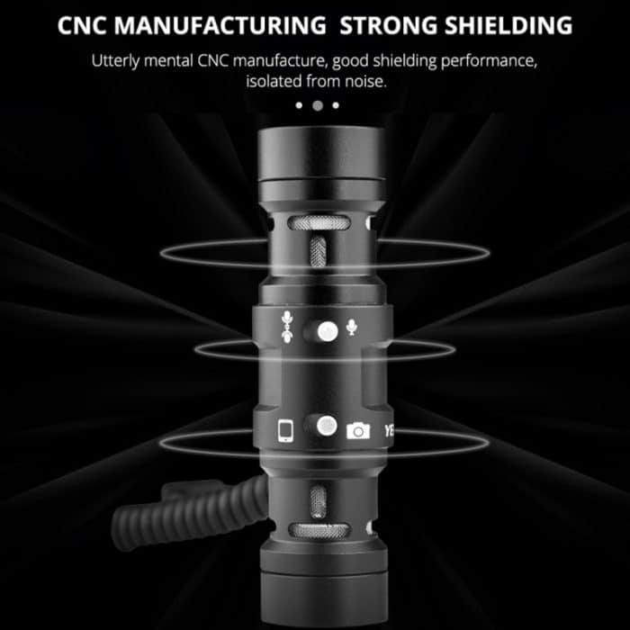 YELANGU MIC11 SLR-Kamera Mobiltelefon Zweiwege-Aufnahmemikrofon – Bild 7