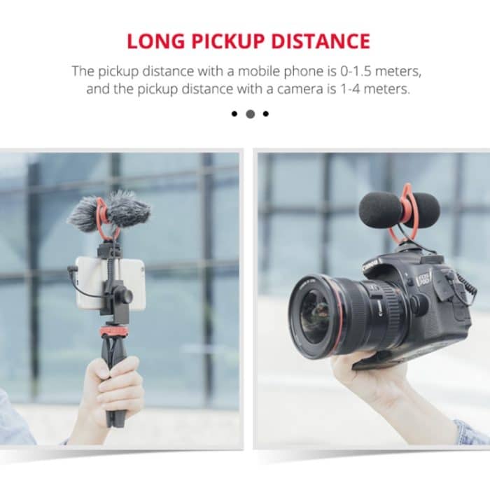 YELANGU MIC11 SLR-Kamera Mobiltelefon Zweiwege-Aufnahmemikrofon – Bild 10