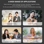 YELANGU MX5 2.4G Live Broadcast Interview Drahtloses Aufnahmekameramikrofon, 1 Empfänger zu 1 Sender – Bild 2