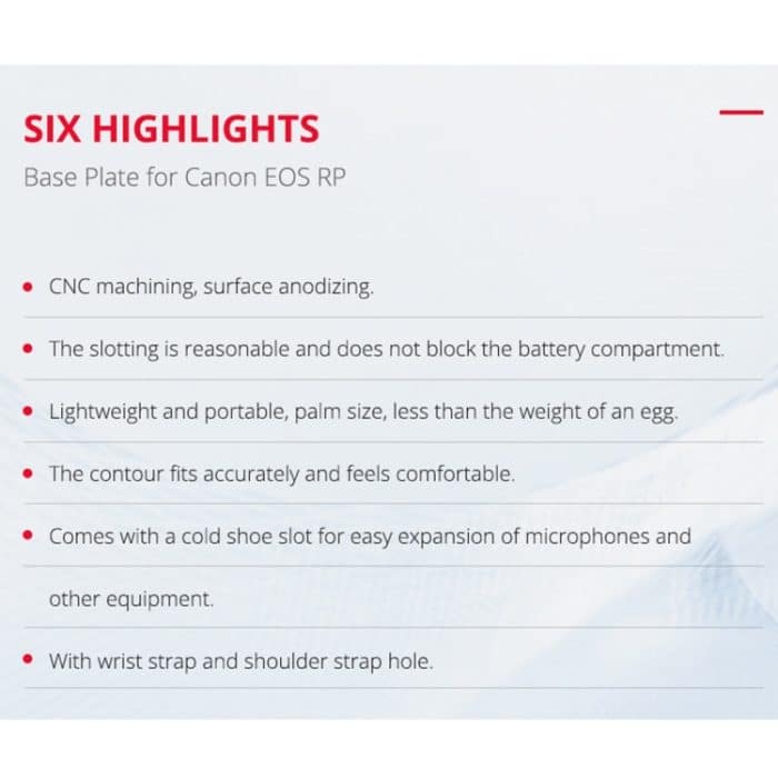 Yelangu CL11 Kamera-Erweiterungskarten-Grundplatte für Canon EOS RP – Bild 6