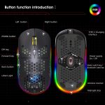 HXSJ T90 RGB Light Drei-Modus-Wireless-Gaming-Maus – Bild 12