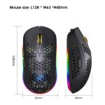 HXSJ T90 RGB Light Drei-Modus-Wireless-Gaming-Maus – Bild 3