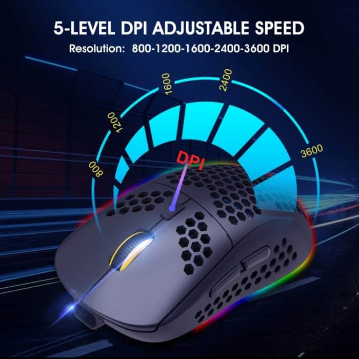 HXSJ T90 RGB Light Drei-Modus-Wireless-Gaming-Maus – Bild 9