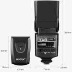 Godox TT520II 433 MHZ Wireless 1/300s-1/2000s HSS Blitz Speedlite Kamera Top Fill Licht für Canon/Nikon DSLR Kameras, TT520II – Bild 3