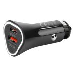 YSY-313PD20W QC3.0 USB + PD 20W USB-C / Typ-C Dreieck Dual Ports Schnelllade-Autoladegerät, Car Charger