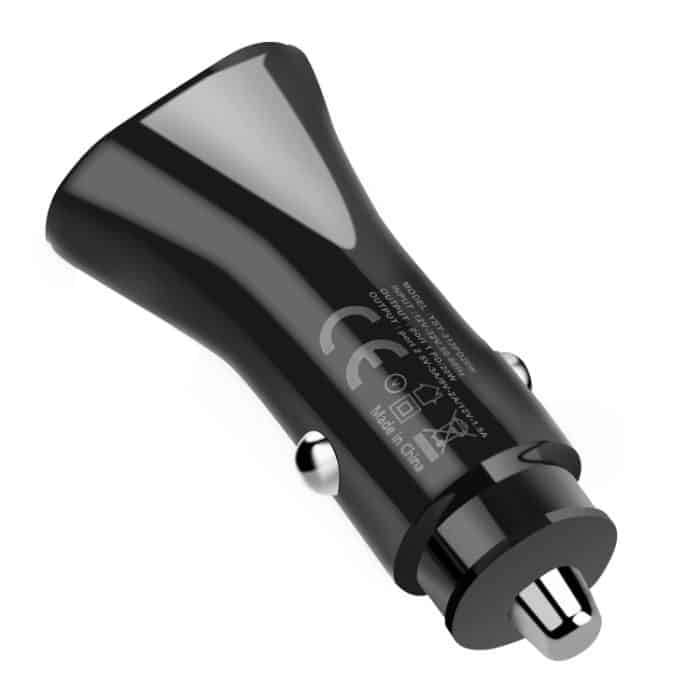 YSY-313PD20W QC3.0 USB + PD 20W USB-C / Typ-C Dreieck Dual Ports Schnelllade-Autoladegerät, Car Charger – Bild 6