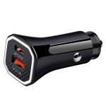 YSY-316PD20W QC3.0 USB + PD 20W USB-C / Typ-C Polygon Dual Ports Schnelllade-Autoladegerät, Car Charger – Bild 3