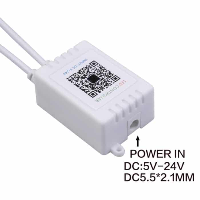 JH-RGB02 DC5,5 x 2,1 mm Schnittstelle, Bluetooth-LED-RGB-Controller mit 24-Tasten-Fernbedienung, JH-RGB02 – Bild 4