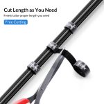 4 Stück wiederverwendbare und teilbare Nylon-Kabelbinder mit Klettverschluss, 1m, 2m, 3m, 5m – Bild 5