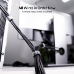 4 Stück wiederverwendbare und teilbare Nylon-Kabelbinder mit Klettverschluss, 1m, 2m, 3m, 5m – Bild 7