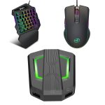 HXSJ P6 + V100 + A867 Tastatur-Maus-Konverter + Einhandtastatur + RGB-Gaming-Maus-Set