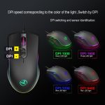 HXSJ P6 + V100 + A867 Tastatur-Maus-Konverter + Einhandtastatur + RGB-Gaming-Maus-Set – Bild 2