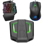 HXSJ P6 + V100 + A883 Tastatur-Maus-Konverter + Einhandtastatur + Gaming-Maus-Set
