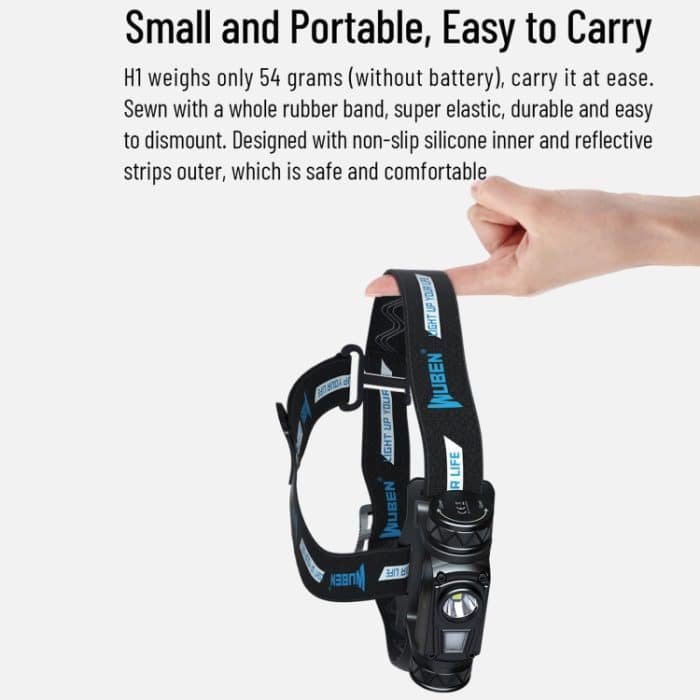 WUBEN H1 LED starkes Licht im Freien USB-Wiederaufladbarer Scheinwerfer – Bild 5