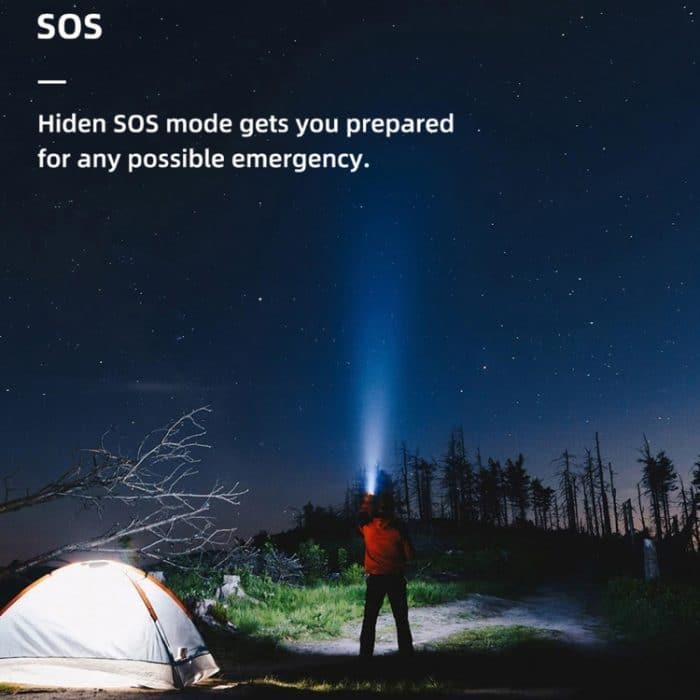 WUBEN L50 Outdoor Portable LED Starke Licht USB Wiederaufladbare Aluminium-Taschenlampe – Bild 6