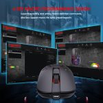 HXSJ T100 10000 DPI RGB-Makrodefinition, kabelgebunden, kabellos, Dual-Modus-Maus – Bild 3