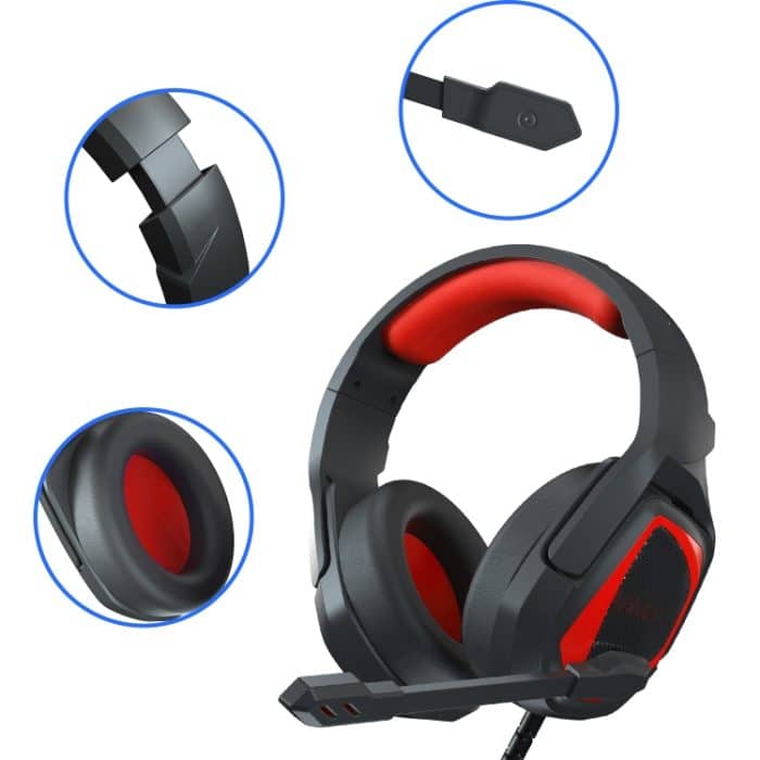Anivia MH602 3,5 mm kabelgebundenes Gaming-Headset mit Mikrofon, MH602 (Black Red), MH602 (Black Blue), MH602 (Black Purple) – Bild 4