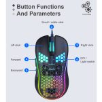 IMICE T98 RGB Beleuchtung Gaming verdrahtete Maus – Bild 8