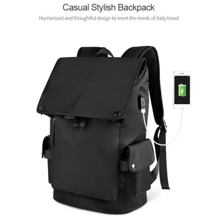 SJ02 13-15,6 Zoll Universal-Laptop-Rucksack mit großem Fassungsvermögen und USB-Ladeanschluss – Bild 3
