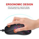 HXSJ A904 RGB-Licht-Makroprogrammierung, mechanische Gaming-Maus mit Kabel, A904 – Bild 7