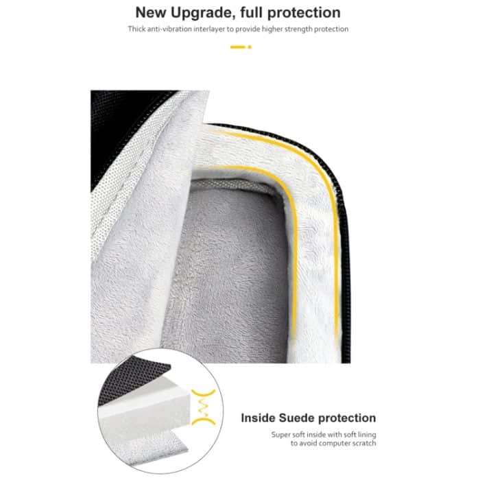 ST11 Polyester-verdickte Laptoptasche mit abnehmbarem Schultergurt, 13.3 inch (with Strap), 14.1-15.4 inch (with Strap), 15.6 inch (with Strap) – Bild 3