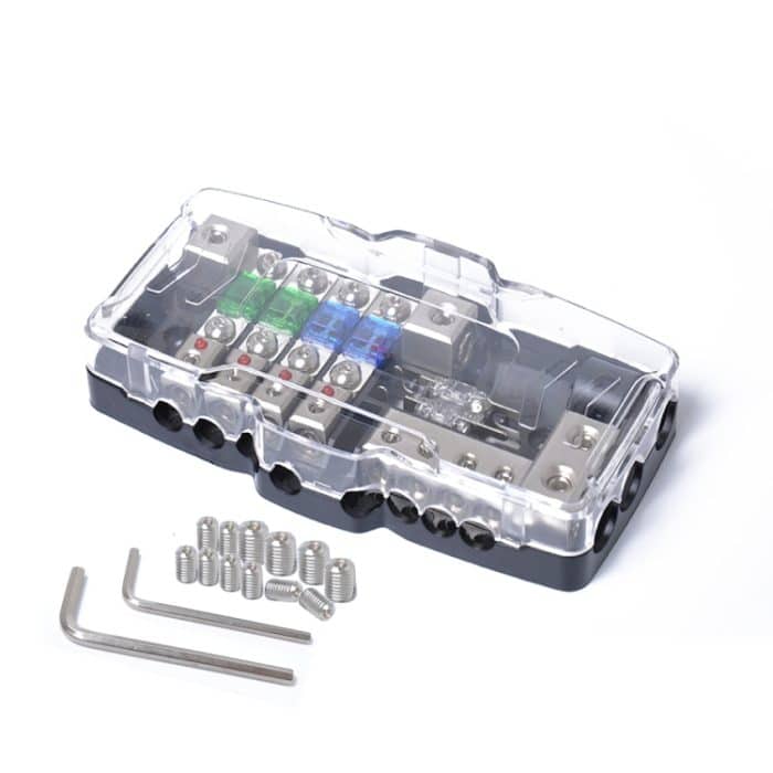 Multifunktionaler LED-Car-Audio-Stereo-Mini-ANL-Sicherungskasten mit Schraubenschlüssel, A0529 Fuse Box – Bild 1