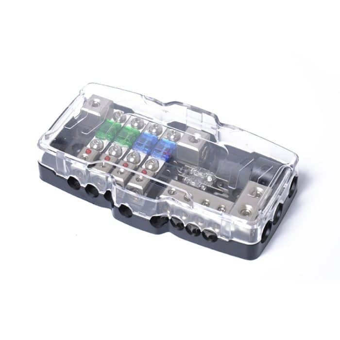 Multifunktionaler LED-Car-Audio-Stereo-Mini-ANL-Sicherungskasten mit Schraubenschlüssel, A0529 Fuse Box – Bild 2