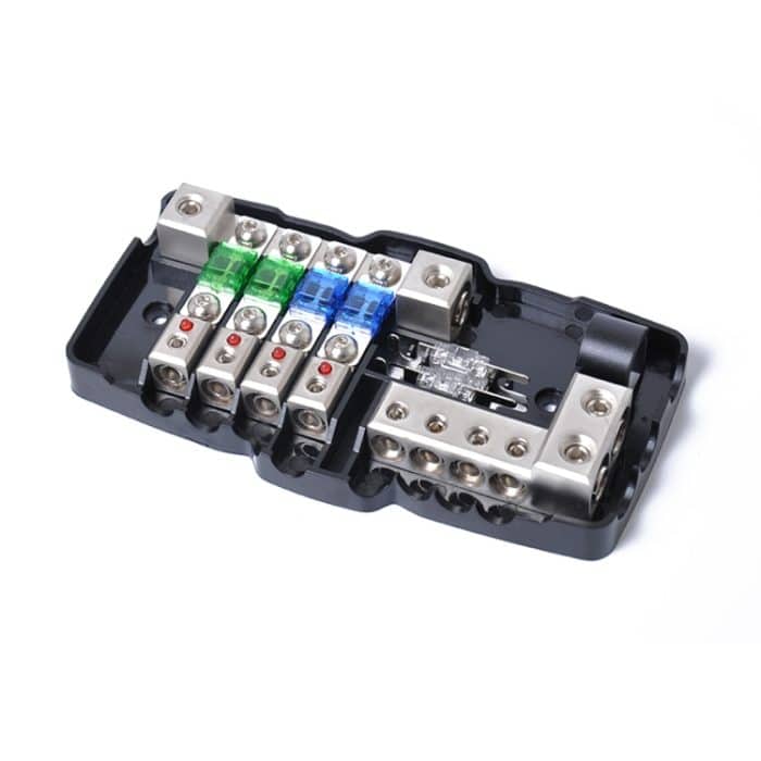 Multifunktionaler LED-Car-Audio-Stereo-Mini-ANL-Sicherungskasten mit Schraubenschlüssel, A0529 Fuse Box – Bild 5