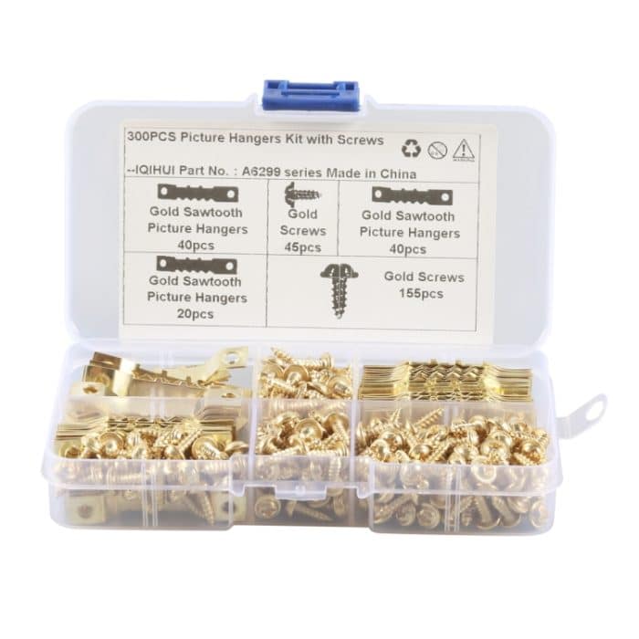 300 in 1 RV High-Bow doppelseitig gezahnte Aufhängerhaken mit selbstschneidenden Schrauben, A6299 – Bild 2