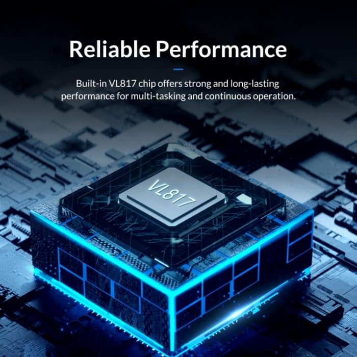 ORICO AT2U3-7AB-GY-BP 7-in-1-USB-HUB mit mehreren Anschlüssen aus Aluminiumlegierung und einzelnen Schaltern,, EU Plug, UK Plug, AU Plug – Bild 5