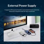 ORICO AT2U3-7AB-GY-BP 7-in-1-USB-HUB mit mehreren Anschlüssen aus Aluminiumlegierung und einzelnen Schaltern,, EU Plug, UK Plug, AU Plug – Bild 7