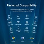 ORICO AT2U3-7AB-GY-BP 7-in-1-USB-HUB mit mehreren Anschlüssen aus Aluminiumlegierung und einzelnen Schaltern,, EU Plug, UK Plug, AU Plug – Bild 9